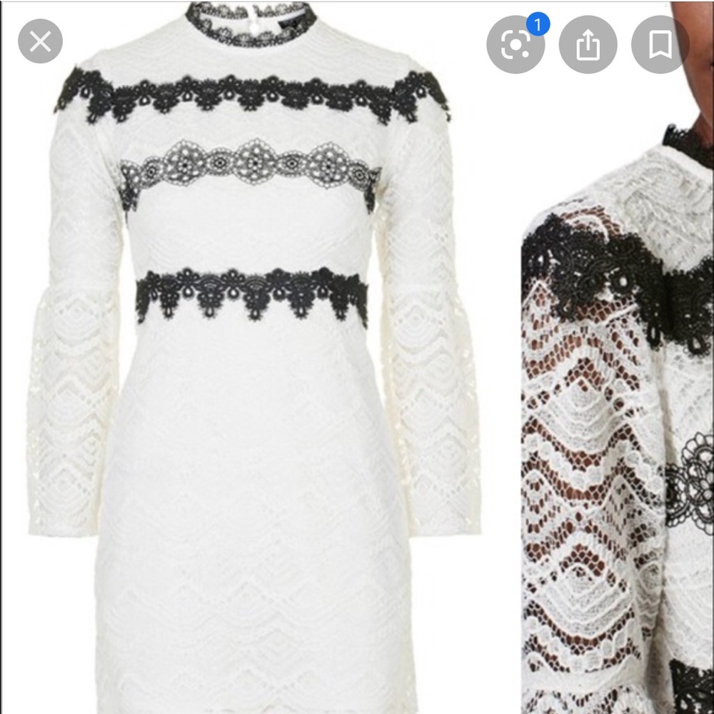 Topshop Russian Doll Lace Dress